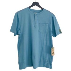 New! Alexander Julian Henley Men’s Organic Cotton Short Sleeve Shirt